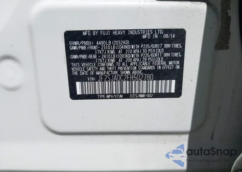 2015 Subaru Forester 2.5I Premium from USA, damaged, VIN JF2SJADC2FH502780